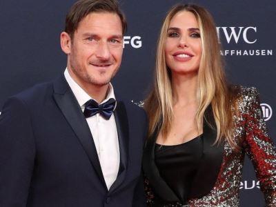 Francesco Totti e la moglie Ilary Blasi