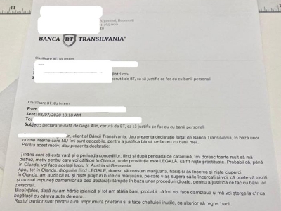 Mail diffusa dai dipendenti prima tramite WhatsApp per cui è stata multata la Banca Transilvania