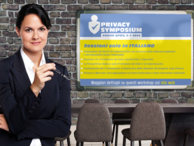 Il Privacy Simposium prevede anche sessioni in italiano