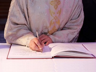 Registro dei battezzati della confessione religiosa