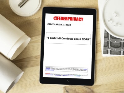 I codici di condotta con il GDPR: la circolare di Federprivacy